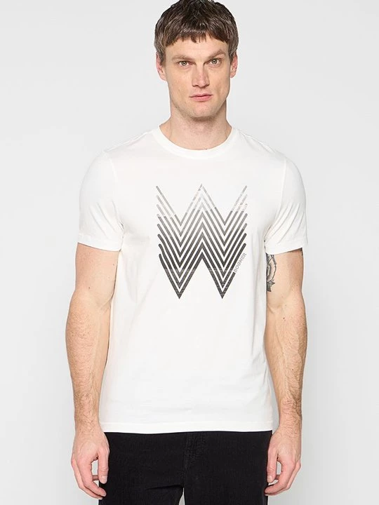 Foto van product T-shirt print Bogner crème