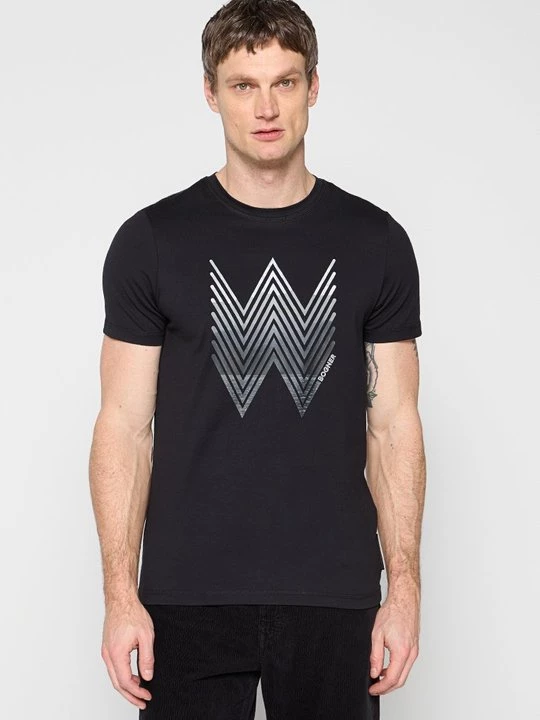 Foto van product T-shirt print Bogner zwart