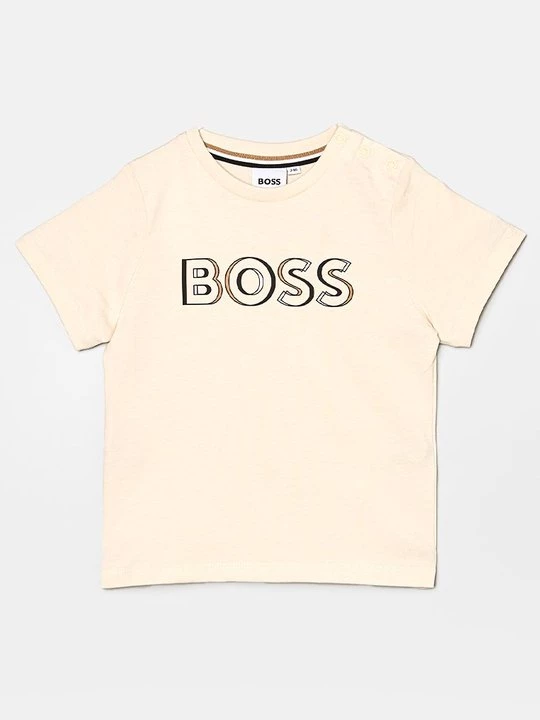 Foto van product T-shirt print Boss beżowy