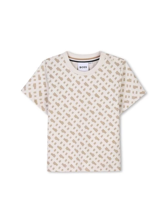 Foto van product T-shirt print Boss beżowy