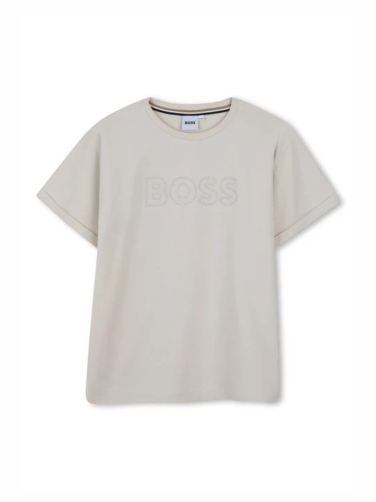 Foto van product T-shirt print Boss beżowy