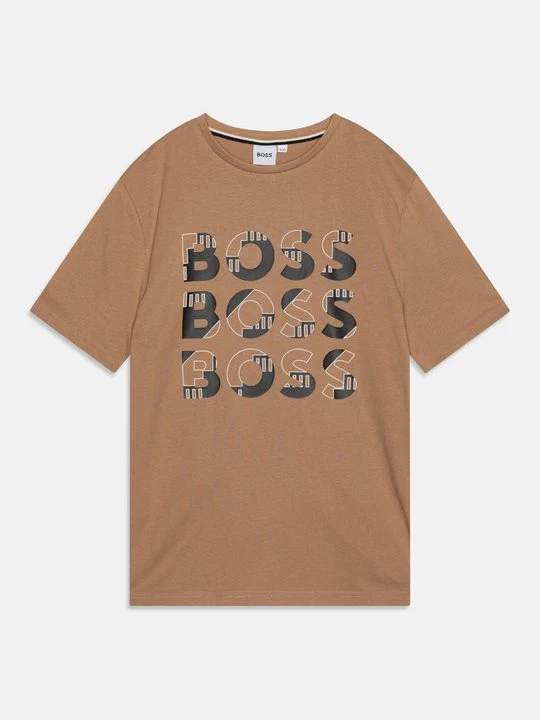 Foto van product T-shirt print Boss beżowy