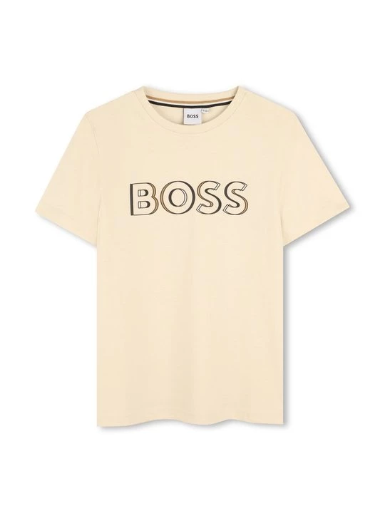 Foto van product T-shirt print Boss beżowy