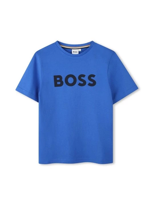 Foto van product T-shirt print Boss blauw