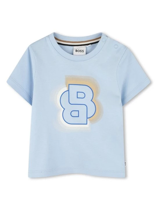 Foto van product T-shirt print Boss blauw