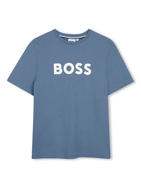 Foto van product T-shirt print Boss blauw