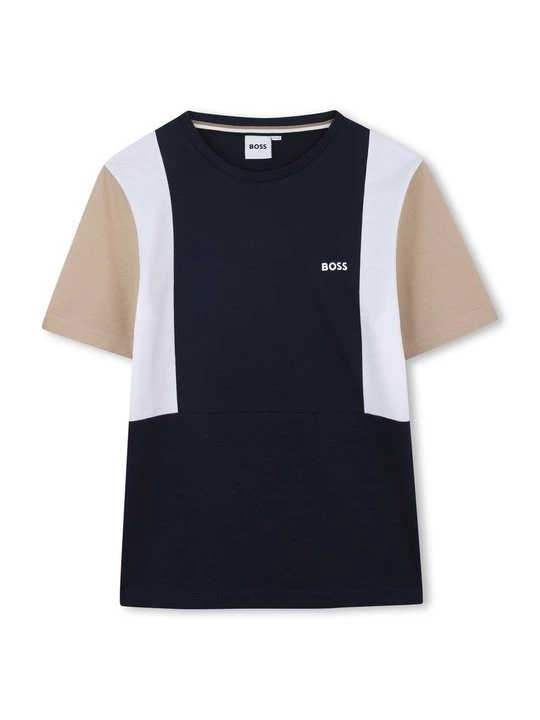 Foto van product T-shirt print Boss blauw
