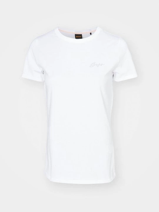 Foto van product T-shirt print Boss crème