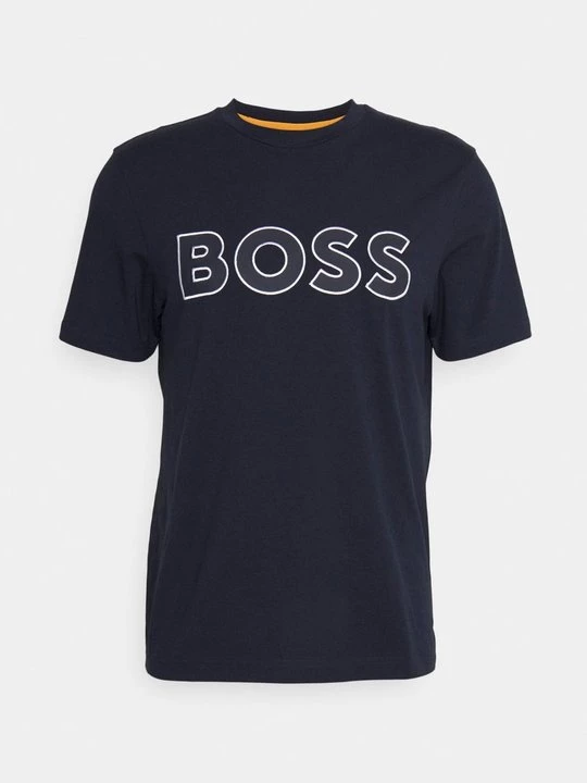 Foto van product T-shirt print Boss donkerblauw
