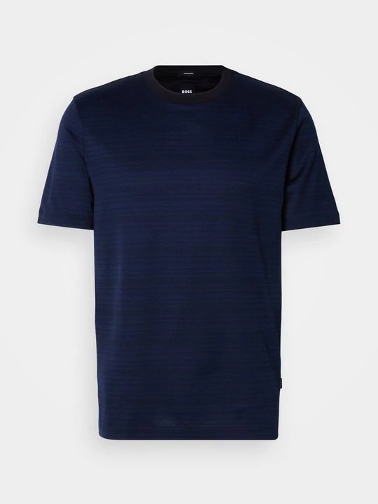 Foto van product T-shirt print Boss donkerblauw