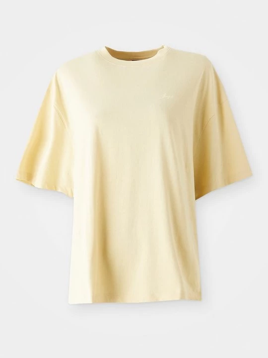 Foto van product T-shirt print Boss geel