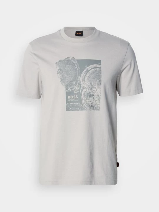 Foto van product T-shirt print Boss grijs