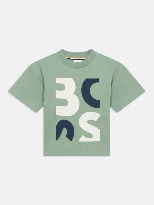 Foto van product T-shirt print Boss groen