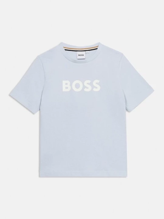 Foto van product T-shirt print Boss lichtblauw