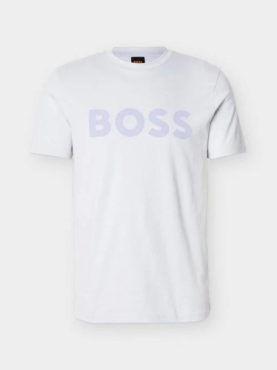 Foto van product T-shirt print Boss lichtgrijs