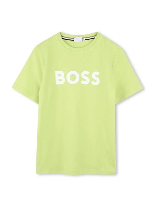 Foto van product T-shirt print Boss lichtgroen
