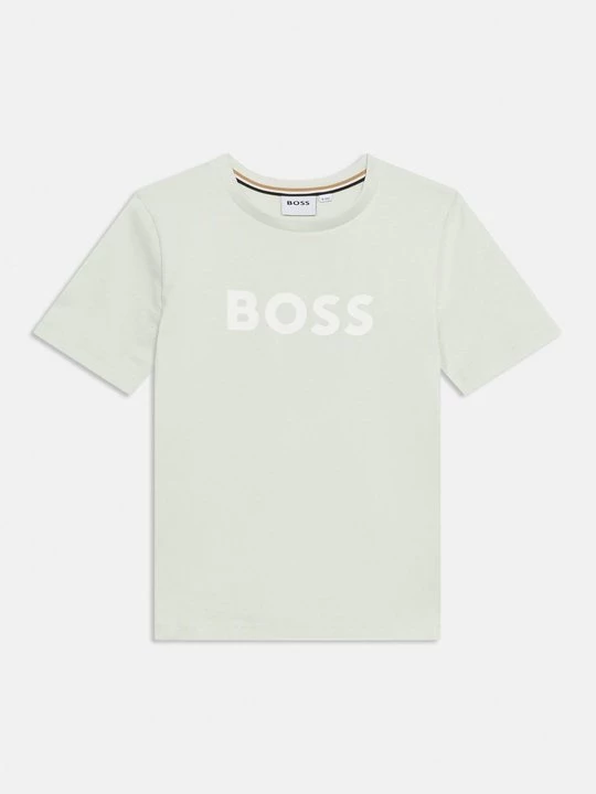 Foto van product T-shirt print Boss lichtgroen