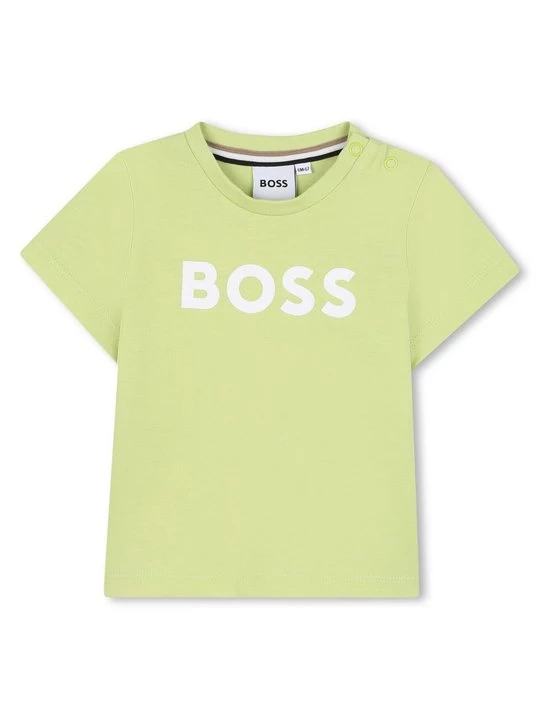 Foto van product T-shirt print Boss lichtgroen