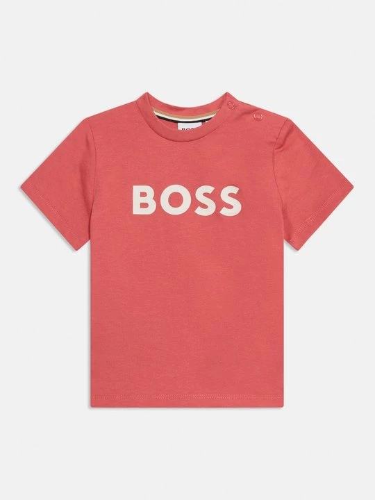 Foto van product T-shirt print Boss lichtrood