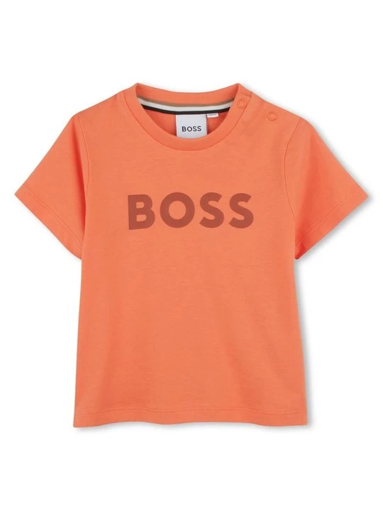 Foto van product T-shirt print Boss oranje