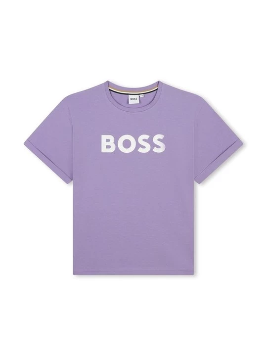Foto van product T-shirt print Boss paars
