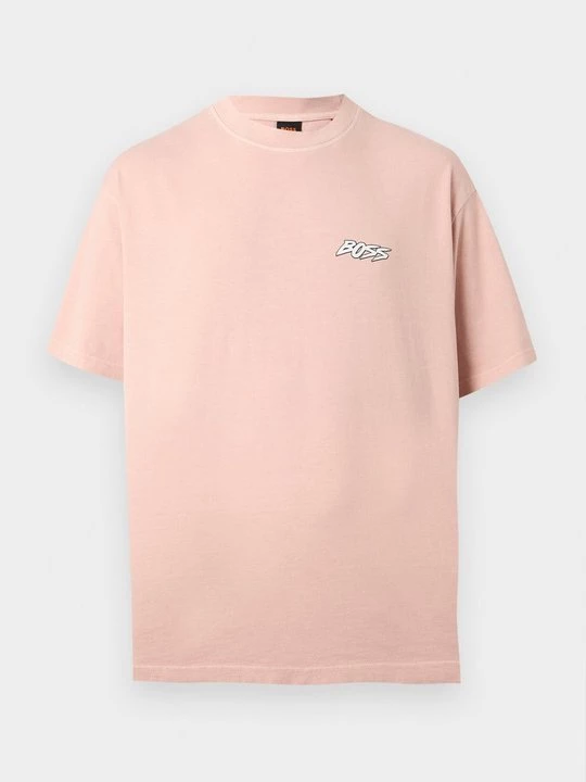 Foto van product T-shirt print Boss roze