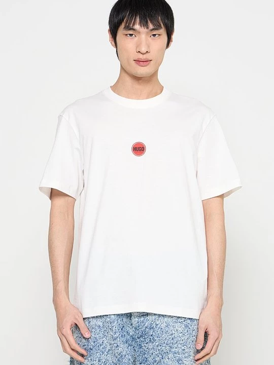 Foto van product T-shirt print Boss wit