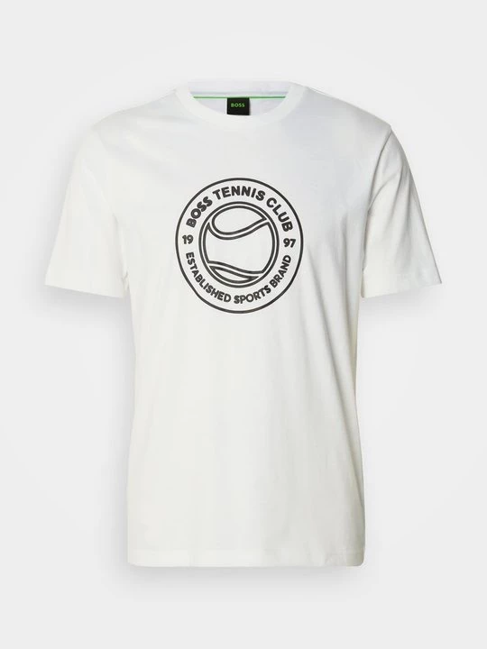 Foto van product T-shirt print Boss wit