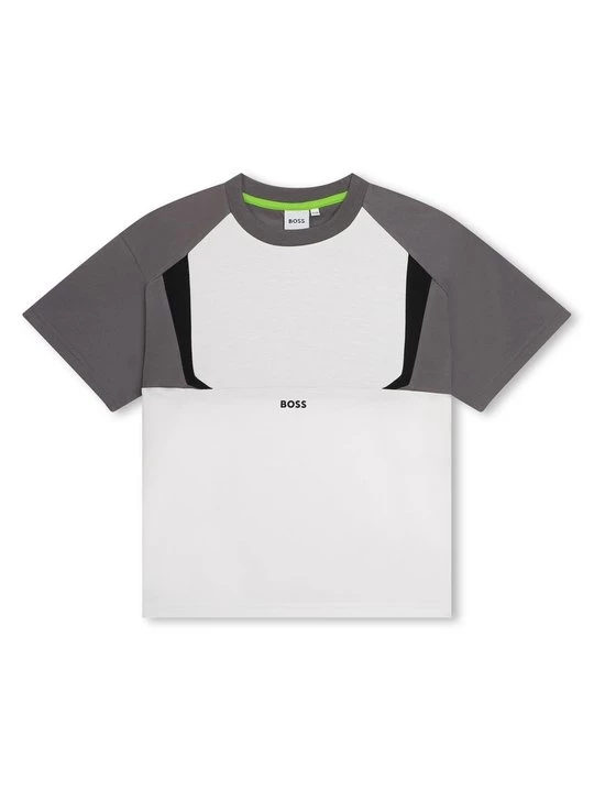 Foto van product T-shirt print Boss wit