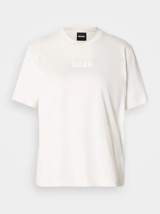 Foto van product T-shirt print Boss wit