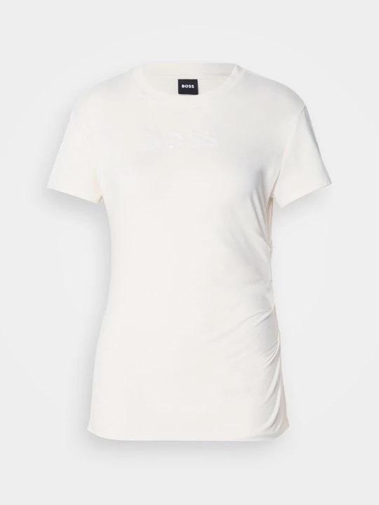 Foto van product T-shirt print Boss wit