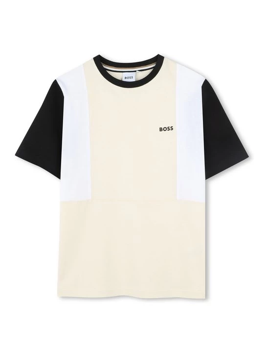 Foto van product T-shirt print Boss zandkleur