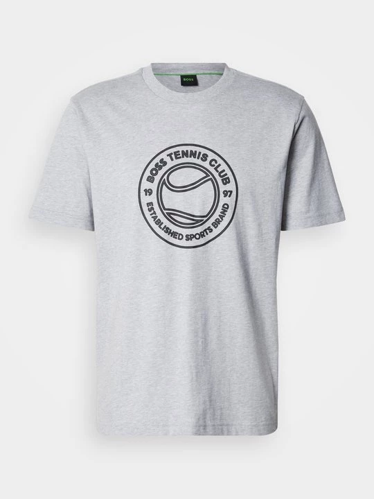 Foto van product T-shirt print Boss zilverkleurig