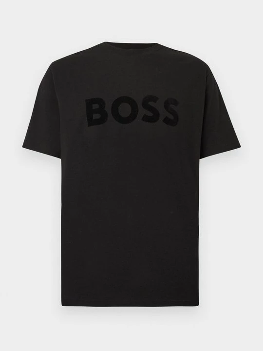 Foto van product T-shirt print Boss zwart