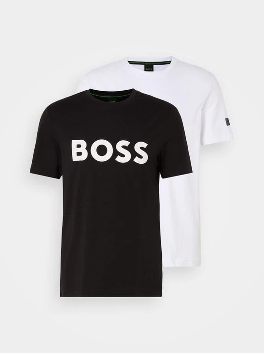 Foto van product T-shirt print Boss zwart