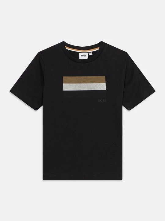 Foto van product T-shirt print Boss zwart