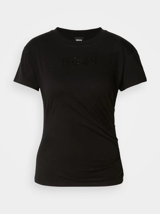 Foto van product T-shirt print Boss zwart