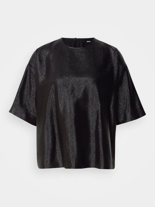 Foto van product T-shirt print Boss zwart