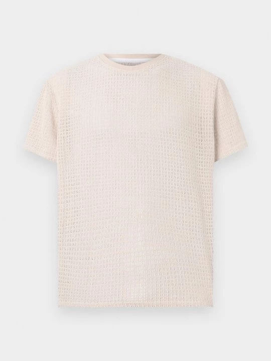 Foto van product T-shirt print Brave Soul beżowy
