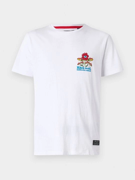 Foto van product T-shirt print Brave Soul wit