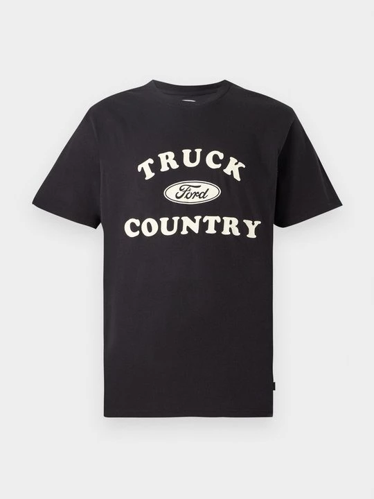 Foto van product T-shirt print Brixton zwart