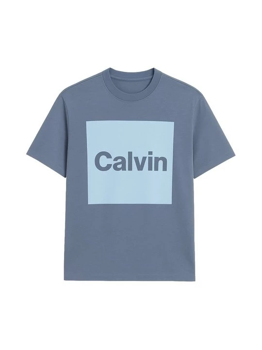 Foto van product T-shirt print Calvin Klein blauw