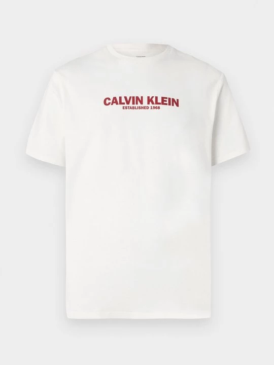 Foto van product T-shirt print Calvin Klein crème