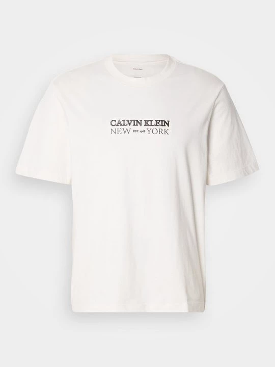 Foto van product T-shirt print Calvin Klein crème
