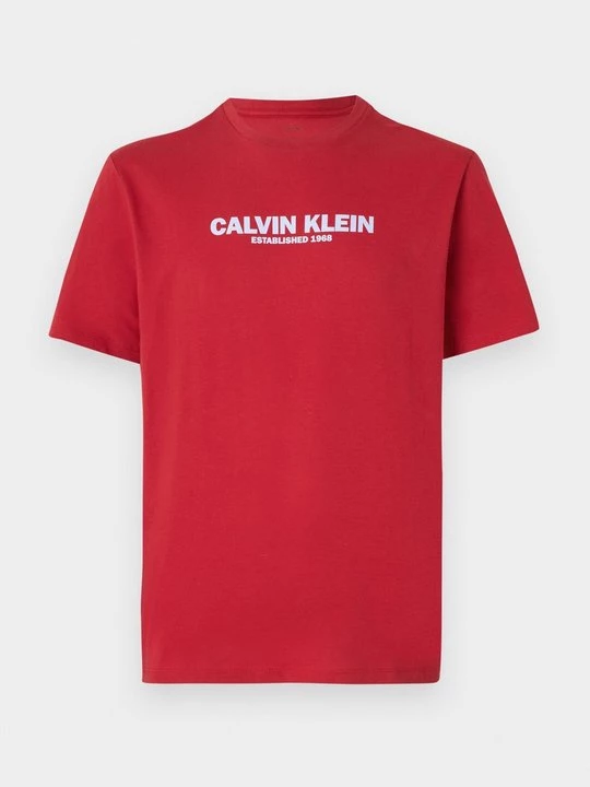 Foto van product T-shirt print Calvin Klein donkerrood