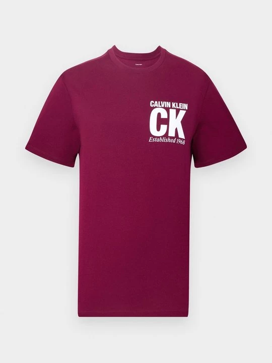 Foto van product T-shirt print Calvin Klein donkerrood