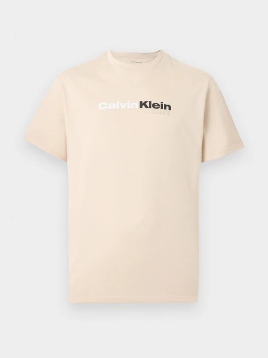 Foto van product T-shirt print Calvin Klein Jeans beżowy
