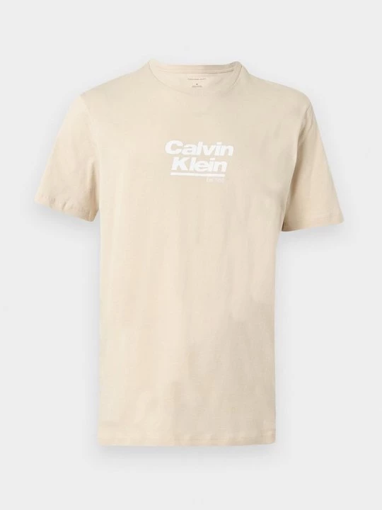 Foto van product T-shirt print Calvin Klein Jeans beżowy