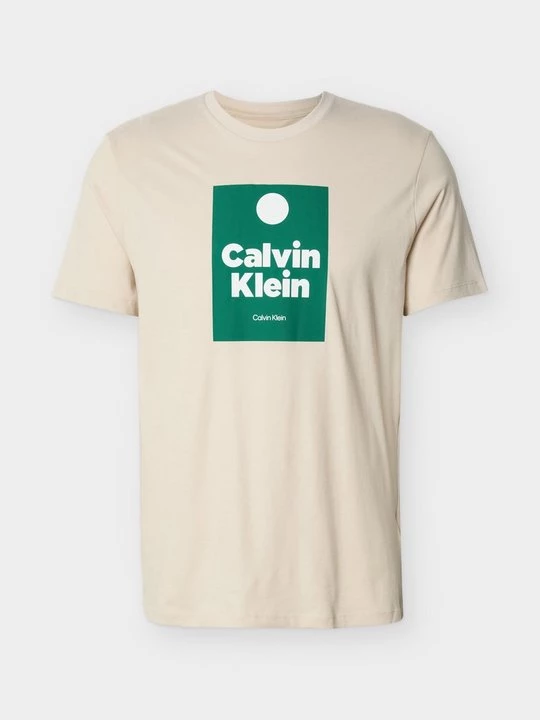 Foto van product T-shirt print Calvin Klein Jeans beżowy