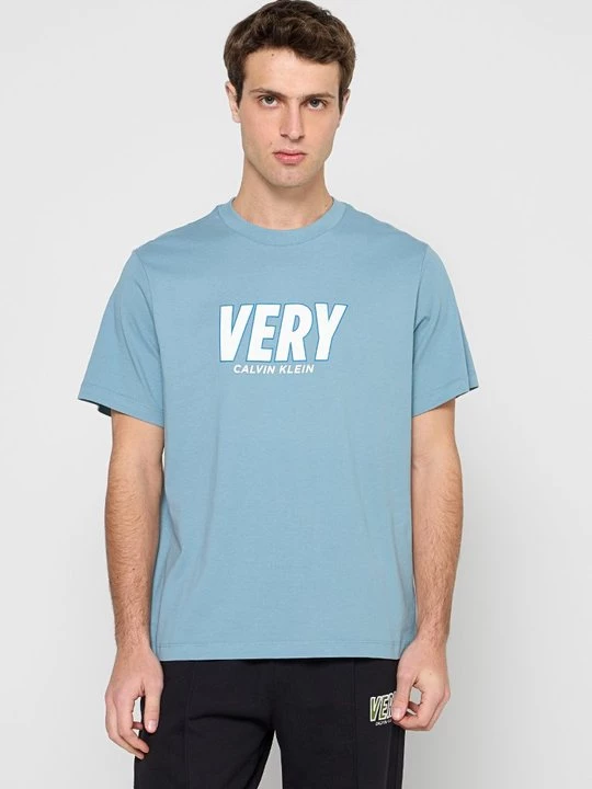 Foto van product T-shirt print Calvin Klein Jeans blauw